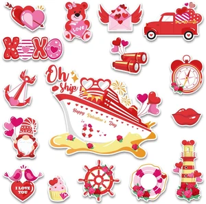 16 Pcs Valentine's Day Door Decorations, Valentines Car Refrigerator Cruise Door Magnets Stickers, Reusable Magnets for Cabin Ship Carnival Refrigerator Office Car Accessories 16 Pcs Valentine's Day Door Decorations, Valentines Car Refrigerator Cruise Door Magnets Stickers, Reusable Magnets for Cabin Ship Carnival Refrigerator Office Car Accessories