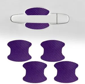 4PCS Car Door Handle Cup Scratch Protector, Car Door Handle Sticker, Scratch Auto Door Protective Film, Car Accessories Car Door Handle Protective Films Universal for Cars (Purple, 4PCS) 4PCS Car Door Handle Cup Scratch Protector, Car Door Handle Sticker, Scratch Auto Door Protective Film, Car Accessories Car Door Handle Protective Films Universal for Cars (Purple, 4PCS)