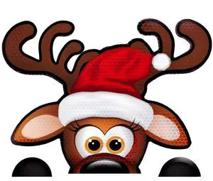 Bigtime Signs Jumbo Reflective Magnetic Santa's Helper Reindeer Face Car Decorations Kit - Funny Holiday Automotive Magnet (Reindeer) Bigtime Signs Jumbo Reflective Magnetic Santa's Helper Reindeer Face Car Decorations Kit - Funny Holiday Automotive Magnet (Reindeer)