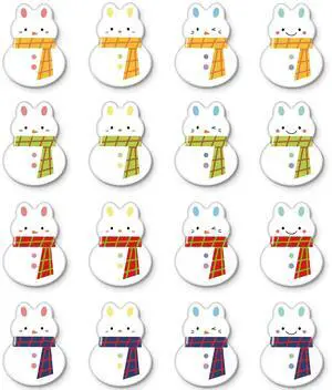 TYNOGARD16 Pcs Resin Fridge Magnets Snowman Bunny Pattern Refrigerator Magnet Cute Magnetic Small Funny Decorative Designs for Office, Kitchen, Home, School, Locker, Cabinet, Whiteboard & Gift Animal TYNOGARD16 Pcs Resin Fridge Magnets Snowman Bunny Pattern Refrigerator Magnet Cute Magnetic Small Funny Decorative Designs for Office, Kitchen, Home, School, Locker, Cabinet, Whiteboard & Gift Animal