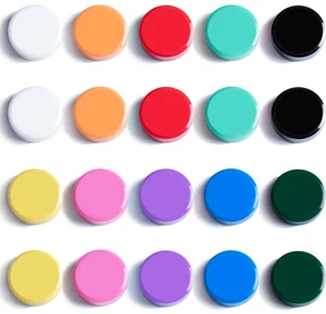ZDZBLX Fridge Magnets, 20 PCS Strong Refrigerator Magnets in 10 Colors, Heavy Duty Small Round Magnets for Whiteboard, Locker, Classroom, Office, Cute Mini Decorative Magnets for Fridge, Home, Kitchen ZDZBLX Fridge Magnets, 20 PCS Strong Refrigerator Magnets in 10 Colors, Heavy Duty Small Round Magnets for Whiteboard, Locker, Classroom, Office, Cute Mini Decorative Magnets for Fridge, Home, Kitchen