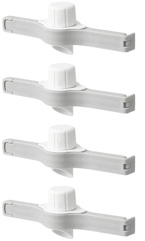 EYAKEG Food Sealing Clip Food Sealing Clip for Bag Food Plastic Moisture-Proof and Fresh-Keeping Sealing Clip Household Milk Powder Sealing Clip (4 Packs), White EYAKEG Food Sealing Clip Food Sealing Clip for Bag Food Plastic Moisture-Proof and Fresh-Keeping Sealing Clip Household Milk Powder Sealing Clip (4 Packs), White
