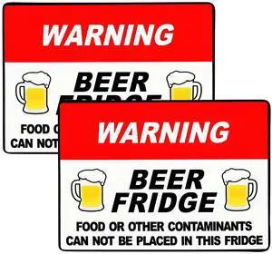 Fiada 2 Pcs Beer Fridge Magnet 5x7 Inch Warning Sign Funny for Men | Funny Warning Decals for Refrigerator, Beer Magnet Stickers, Brewery Bar Decoration, No Food Contaminants Reminder Sign Fiada 2 Pcs Beer Fridge Magnet 5x7 Inch Warning Sign Funny for Men | Funny Warning Decals for Refrigerator, Beer Magnet Stickers, Brewery Bar Decoration, No Food Contaminants Reminder Sign