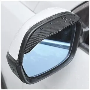 Blilo 2PCS Smoke Visor Guards for Car Side Mirrors - Waterproof Carbon Fiber Auto Rain Eyebrows for Cars, Trucks and SUVs - Universal Fit (Black) Blilo 2PCS Smoke Visor Guards for Car Side Mirrors - Waterproof Carbon Fiber Auto Rain Eyebrows for Cars, Trucks and SUVs - Universal Fit (Black)