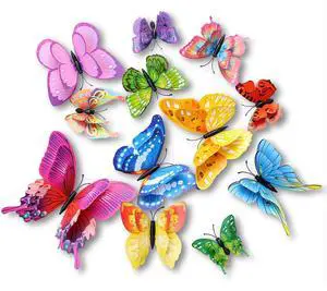 Somotersea 24Pcs 3D Butterfly Wall Decor for Birthday Party Decorations Bedroom Magnets Butterflies Colorful Somotersea 24Pcs 3D Butterfly Wall Decor for Birthday Party Decorations Bedroom Magnets Butterflies Colorful