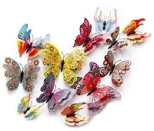 12PCS 3D Butterfly Fridge Magnets Wall Sticker Home Party Decor | Waterproof,Reusable 12PCS 3D Butterfly Fridge Magnets Wall Sticker Home Party Decor | Waterproof,Reusable