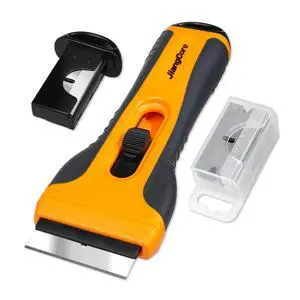 Razor Blade Scraper Tool with 15 Extra SK5 Blades - Multi-Surface for Glass Tile Window Car Cooktops - Stainless Steel, Cleaning & Paint Removal Tool Razor Blade Scraper Tool with 15 Extra SK5 Blades - Multi-Surface for Glass Tile Window Car Cooktops - Stainless Steel, Cleaning & Paint Removal Tool