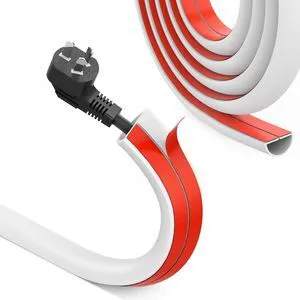 UOMTFAI Wall Cord Hider 39 Inch Wire Hider for Cords W0.59in H0.39in White | Self Adhesive, Flexible, PVC Material, for Wall Mount TV, Cable Concealer, Wire Cover Raceway for Home & Office UOMTFAI Wall Cord Hider 39 Inch Wire Hider for Cords W0.59in H0.39in White | Self Adhesive, Flexible, PVC Material, for Wall Mount TV, Cable Concealer, Wire Cover Raceway for Home & Office