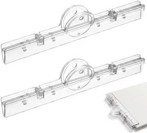 2Pcs Transparent Clamps for Fridge, 7.9" Large Magnetic Binder Clips | Binder Clips Large for Whiteboard, Plastic Binder Clips for Kitchen, Office, Home, Extra Large Clips 2Pcs Transparent Clamps for Fridge, 7.9" Large Magnetic Binder Clips | Binder Clips Large for Whiteboard, Plastic Binder Clips for Kitchen, Office, Home, Extra Large Clips