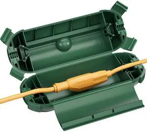 BN-LINK 1 Pack Outdoor Extension Cord Safety Cover, Green | Waterproof Cord Connector Protector for String Lights, Outdoor Tools, Holiday Lights, Camping, and Garden Tools BN-LINK 1 Pack Outdoor Extension Cord Safety Cover, Green | Waterproof Cord Connector Protector for String Lights, Outdoor Tools, Holiday Lights, Camping, and Garden Tools