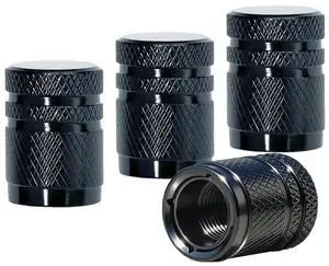 Stem Caps, Double-Layer Design Tire Caps Corrosion Resistant,Tire Valve Caps 4 Pack Covers for Car, Motorbike, Trucks, Bike, Bicycle, Black Stem Caps, Double-Layer Design Tire Caps Corrosion Resistant,Tire Valve Caps 4 Pack Covers for Car, Motorbike, Trucks, Bike, Bicycle, Black
