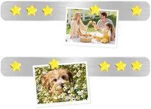 DUJEQM Magnetic Board for Wall - 2Pcs Stainless Iron Magnetic Strips with Adhesive Backing, Magnet Board Bulletin Boards Magnet Strips Memo Board - Includes 10 Yellow Magnets for School Office Kitchen DUJEQM Magnetic Board for Wall - 2Pcs Stainless Iron Magnetic Strips with Adhesive Backing, Magnet Board Bulletin Boards Magnet Strips Memo Board - Includes 10 Yellow Magnets for School Office Kitchen