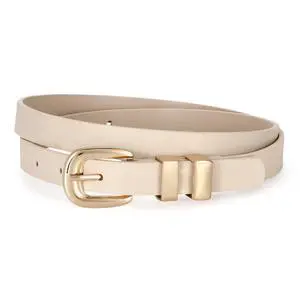 JASGOOD Women Skinny Leather Belt Fashion Thin Waist Belt for Jeans Dress Ladies Small Belt with Gold/Silver Buckle JASGOOD Women Skinny Leather Belt Fashion Thin Waist Belt for Jeans Dress Ladies Small Belt with Gold/Silver Buckle
