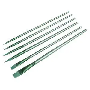 6 Pcs Acrylic Paint Brushes Small Nylon Hair Painting Brushes Round Flat Watercolor Paintbrushes Artist Drawing Brushes Oil Gouache Painting Brushes Craft Ink Paint Brush Green 6 Pcs Acrylic Paint Brushes Small Nylon Hair Painting Brushes Round Flat Watercolor Paintbrushes Artist Drawing Brushes Oil Gouache Painting Brushes Craft Ink Paint Brush Green