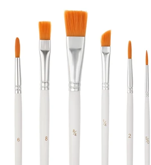 6PCS Paint Brushes, Cake Painting Brushes for Cake Decorating, Paint Brush for Cookies, Comfortable Wooden Handle, for Pastry, Cookie, and Cakes Decoration 6PCS Paint Brushes, Cake Painting Brushes for Cake Decorating, Paint Brush for Cookies, Comfortable Wooden Handle, for Pastry, Cookie, and Cakes Decoration