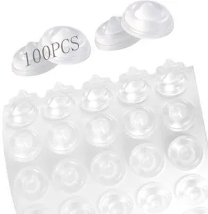 100Pcs Clear Silicone Cabinet Door Bumper, Soft Close Cushion | Clear Rubber Stopper Dots & Cabinet Bumpers for Drawers, Cupboards, Anti-Slam Noise Reducing Flower-Shape Furniture Pads 100Pcs Clear Silicone Cabinet Door Bumper, Soft Close Cushion | Clear Rubber Stopper Dots & Cabinet Bumpers for Drawers, Cupboards, Anti-Slam Noise Reducing Flower-Shape Furniture Pads