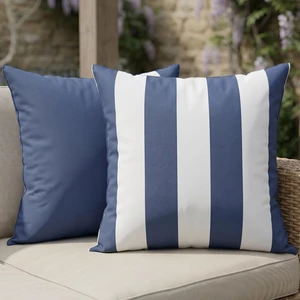 Outdoor Pillows Set of 2 - Waterproof 18x18 Throw Pillow Covers | Durable Weather Resistant Cushions for Porch and Patio Furniture Decor - Fits Garden, Balcony or Backyard Seating Outdoor Pillows Set of 2 - Waterproof 18x18 Throw Pillow Covers | Durable Weather Resistant Cushions for Porch and Patio Furniture Decor - Fits Garden, Balcony or Backyard Seating