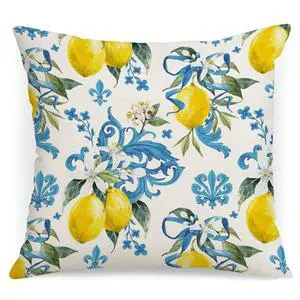 Italy Lemons Throw Pillow Cover 18x18 Lemon Decor Mediterranean Blue Iris Flroal Italian Gifts Pillow Cases Decorative Pillow Living Room Bedroom Office Home Decor for Cushion Car Bed Italy Lemons Throw Pillow Cover 18x18 Lemon Decor Mediterranean Blue Iris Flroal Italian Gifts Pillow Cases Decorative Pillow Living Room Bedroom Office Home Decor for Cushion Car Bed