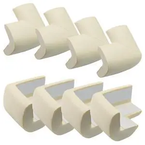 8 Pack Soft Corner Protector, L-Shape, Beige | Rubber Safety Bumpers & Edge Guards, L-Shape, Furniture and Table Edges, Impact Protection for Home and Child 8 Pack Soft Corner Protector, L-Shape, Beige | Rubber Safety Bumpers & Edge Guards, L-Shape, Furniture and Table Edges, Impact Protection for Home and Child