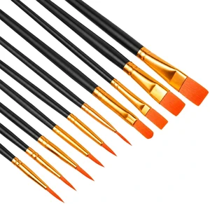 Artist Brushes 10 Pcs Professional Watercolor Brushes Set for Watercolor, Acrylic, Oil Painting, Rock Paintings, Face Painting Artist Brushes 10 Pcs Professional Watercolor Brushes Set for Watercolor, Acrylic, Oil Painting, Rock Paintings, Face Painting