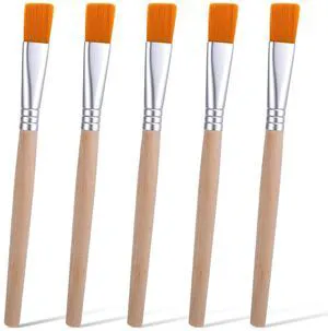 5 PCS Small Paint Brushes, Small Flat Paint Brush for Painting, Short Flat Paints Brushes for Acrylic, Watercolor, Oil, DIY Crafts, Painting Brush for Touch Up 5 PCS Small Paint Brushes, Small Flat Paint Brush for Painting, Short Flat Paints Brushes for Acrylic, Watercolor, Oil, DIY Crafts, Painting Brush for Touch Up