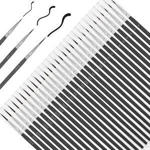 Small Paint Brush for Crafts,30Pcs Black Detail Paint Brushes,Miniature Liner Brush for Watercolor Acrylics Painting Face Painting,Thin Paint Brushes Set with 3Size#0#00#000 Small Paint Brush for Crafts,30Pcs Black Detail Paint Brushes,Miniature Liner Brush for Watercolor Acrylics Painting Face Painting,Thin Paint Brushes Set with 3Size#0#00#000