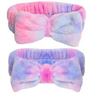 Headband for Washing Face, Girls Makeup&Skincare Headband, | Microfiber Elastic Face Wash Headbands to Skincare Spa Shower,2pcs Headband for Washing Face, Girls Makeup&Skincare Headband, | Microfiber Elastic Face Wash Headbands to Skincare Spa Shower,2pcs