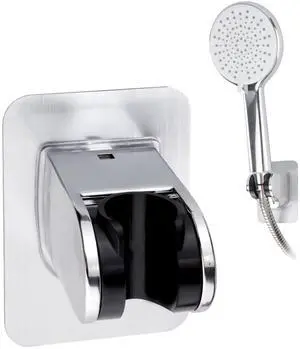 Shower Head Holder with Strong Adhesive, Adjustable Handheld Shower Wand Holder Waterproof Wall Mount Bracket, No Drilling Shower Hose Holder Better Than Suction Cups for Shower Bathroom Shower Head Holder with Strong Adhesive, Adjustable Handheld Shower Wand Holder Waterproof Wall Mount Bracket, No Drilling Shower Hose Holder Better Than Suction Cups for Shower Bathroom