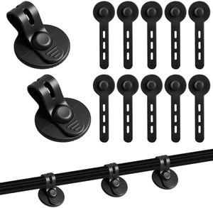12Pcs Under Desk Cable Management, 2026 New Silicone Adjustable Cable Management Clips for Under-Office Desks Wire Holders, Self Adhesive Sticky-Back Cable Clips 12Pcs Under Desk Cable Management, 2026 New Silicone Adjustable Cable Management Clips for Under-Office Desks Wire Holders, Self Adhesive Sticky-Back Cable Clips
