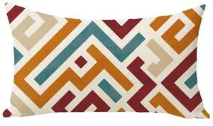 Colorful Geometric Lumbar Decorative Throw Pillow Cover 12 x 20, Rectangular Modern Abstract Art Living Room Bedroom Home Decor, Minimalist Farmhouse Sofa Couch Cushion Case Colorful Geometric Lumbar Decorative Throw Pillow Cover 12 x 20, Rectangular Modern Abstract Art Living Room Bedroom Home Decor, Minimalist Farmhouse Sofa Couch Cushion Case
