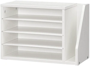 Mail Sorter, Literature Organizer with Adjustable Shelves, Paper Organizer for Office, Home, Wood Countertop File Holders, Mails, Magazines, White WT41WF01 Mail Sorter, Literature Organizer with Adjustable Shelves, Paper Organizer for Office, Home, Wood Countertop File Holders, Mails, Magazines, White WT41WF01