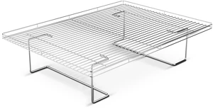 Flip-Free 1st Ever 4-Inch Elevated Roasting, Baking, and BBQ Rack for 360° Heat Stainless Steel Wings, Fries, Chicken, Veggies, Turkey for Oven, Grill, or Smoker 17 x 13 Flip-Free 1st Ever 4-Inch Elevated Roasting, Baking, and BBQ Rack for 360° Heat Stainless Steel Wings, Fries, Chicken, Veggies, Turkey for Oven, Grill, or Smoker 17 x 13
