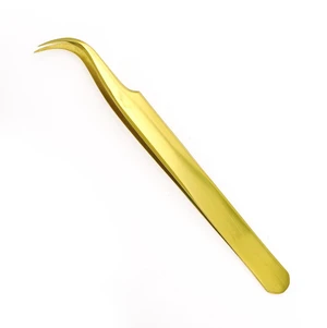 Women's Butterfly Eyelash Extension Tweezers Gold Tone 1 Pc Women's Butterfly Eyelash Extension Tweezers Gold Tone 1 Pc