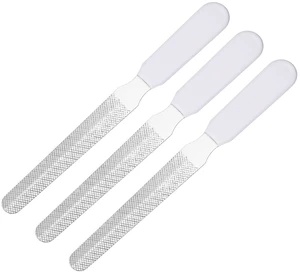 Stainless Steel Grooming Tool Pet Nail File 5.5" x 0.6" White 3 Pcs Stainless Steel Grooming Tool Pet Nail File 5.5" x 0.6" White 3 Pcs