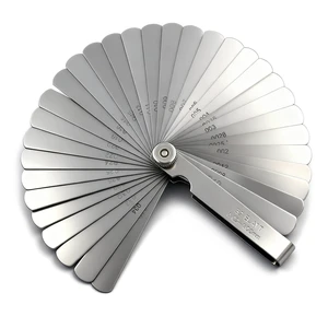 Stainless Steel Feeler Gauge Universal Standard SAE and Metric Offset Valve Thickness Gauge 32-Piece Blade Tool for Measuring Gap Width/Thickness Stainless Steel Feeler Gauge Universal Standard SAE and Metric Offset Valve Thickness Gauge 32-Piece Blade Tool for Measuring Gap Width/Thickness