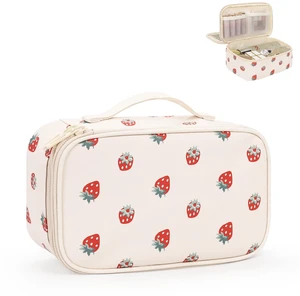 Small Makeup Bag, 2 Layers Make Up Bag for Women Girls Small Makeup Bag, 2 Layers Make Up Bag for Women Girls