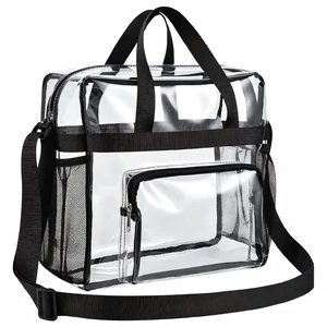 Clear Tote Bag, 12x5.5x12 Inches Travel Tote Bag Stadium Approved Clear Tote Bag, 12x5.5x12 Inches Travel Tote Bag Stadium Approved