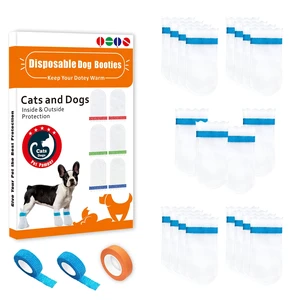 20 Disposable Dog Boots, Disposable Waterproof Dog Boots, Disposable dustproof Dog Shoes, with 3 Rolls of Adjustable self-Adhesive Bandages for Enhanced Adhesion(Medium) 20 Disposable Dog Boots, Disposable Waterproof Dog Boots, Disposable dustproof Dog Shoes, with 3 Rolls of Adjustable self-Adhesive Bandages for Enhanced Adhesion(Medium)