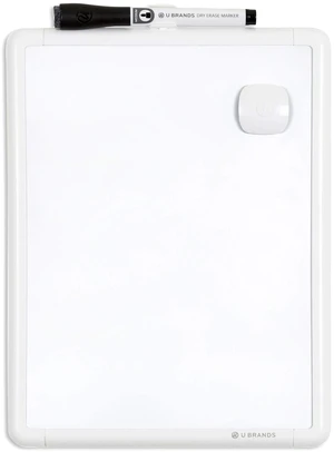 U Brands Contempo Magnetic Mini Whiteboard, 8.5" x 11", White Modern Frame, Dry Erase Board for Fridge & Locker, Includes Marker & Magnet U Brands Contempo Magnetic Mini Whiteboard, 8.5" x 11", White Modern Frame, Dry Erase Board for Fridge & Locker, Includes Marker & Magnet
