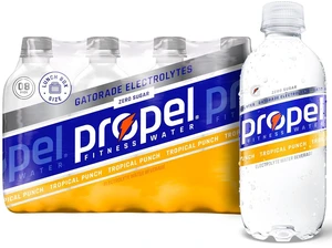Propel Electrolyte Water, Tropical Punch, 12 fl oz Bottles, 8 Pack Propel Electrolyte Water, Tropical Punch, 12 fl oz Bottles, 8 Pack
