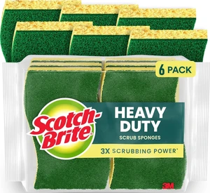 Scotch-Brite Heavy Duty Scrub Sponge, 6 Pack Scotch-Brite Heavy Duty Scrub Sponge, 6 Pack