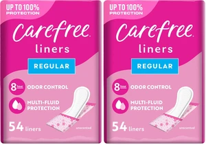 Carefree Panty Liners, Regular, Wrapped, Unscented, 54 Count (2-Pack) Carefree Panty Liners, Regular, Wrapped, Unscented, 54 Count (2-Pack)