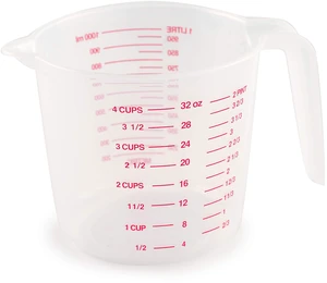 Norpro 4-Cup Plastic Measuring Cup, Multicolor Norpro 4-Cup Plastic Measuring Cup, Multicolor