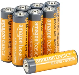 Amazon Basics 8-Pack AA Alkaline High-Performance Batteries, 1.5V, 10-Year Shelf Life, Long-Lasting Power Amazon Basics 8-Pack AA Alkaline High-Performance Batteries, 1.5V, 10-Year Shelf Life, Long-Lasting Power