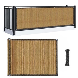 RAINFLOW Brown 3'x10' Balcony Privacy Screen RAINFLOW Brown 3'x10' Balcony Privacy Screen