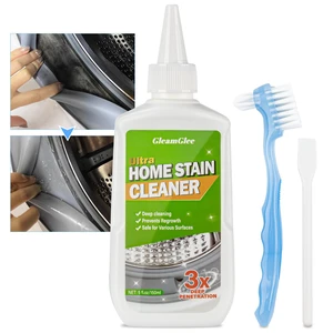 GleamGlee Home Remover Gel, Powerful Washing Machine Gasket Cleaner, Heavy Duty Cleaning Solution for Washing Machine, Refrigerator Strips, Bathroom Grout, Tiles, Sink, Shower - 5 Fl.Oz GleamGlee Home Remover Gel, Powerful Washing Machine Gasket Cleaner, Heavy Duty Cleaning Solution for Washing Machine, Refrigerator Strips, Bathroom Grout, Tiles, Sink, Shower - 5 Fl.Oz