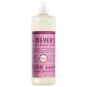MRS. MEYER'S CLEAN DAY Liquid Dish Soap, Peony Scent, 16 Fl Oz Bottle MRS. MEYER'S CLEAN DAY Liquid Dish Soap, Peony Scent, 16 Fl Oz Bottle