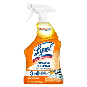 Lysol All Purpose Kitchen Cleaner Spray, For Grease & Grime, Citrus, 22 oz Lysol All Purpose Kitchen Cleaner Spray, For Grease & Grime, Citrus, 22 oz