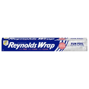 Reynolds Wrap Fun Foil with Festive Firework Pattern, Embossed Aluminum Foil Roll, Festive Embossed Foil for Covering Summer Dishes for BBQs, 25 Sq. Ft. Reynolds Wrap Fun Foil with Festive Firework Pattern, Embossed Aluminum Foil Roll, Festive Embossed Foil for Covering Summer Dishes for BBQs, 25 Sq. Ft.