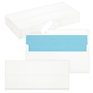 QIKSION 50 Pack #10 Envelopes Letter Size Self Seal Business Envelopes QIKSION 50 Pack #10 Envelopes Letter Size Self Seal Business Envelopes